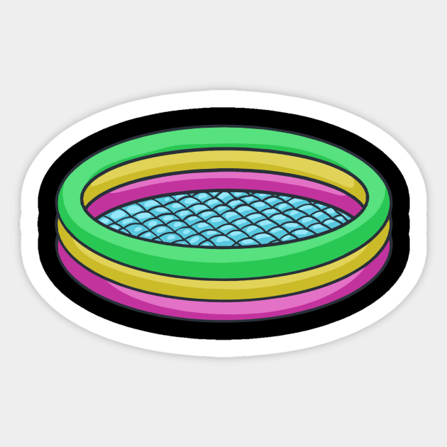 Inflatable Pool Sticker by fromherotozero